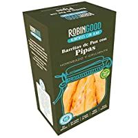 Los mejores  - Palitos de Pan Horneados sabor Pipas. RobinGood- Snack sabroso y saludable sin aceite de Palma ni Aditivos. Envase…